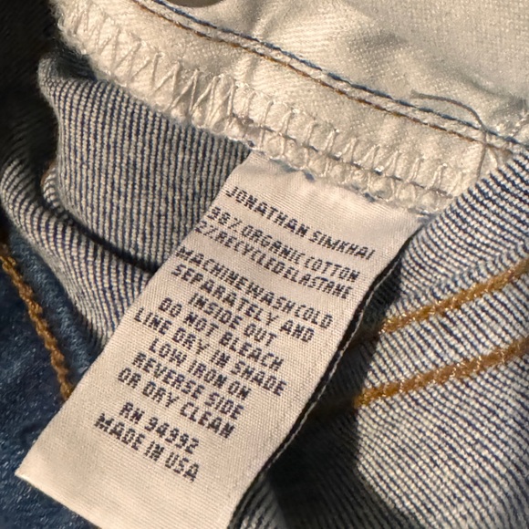 SIMKHAI River distressed high-rise straight leg jeans - Picture 4 of 9